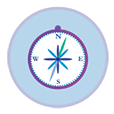 a compass symbolizing integrity.