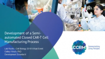 Development of a Semi-automated Closed CAR-T cell manufacturing process